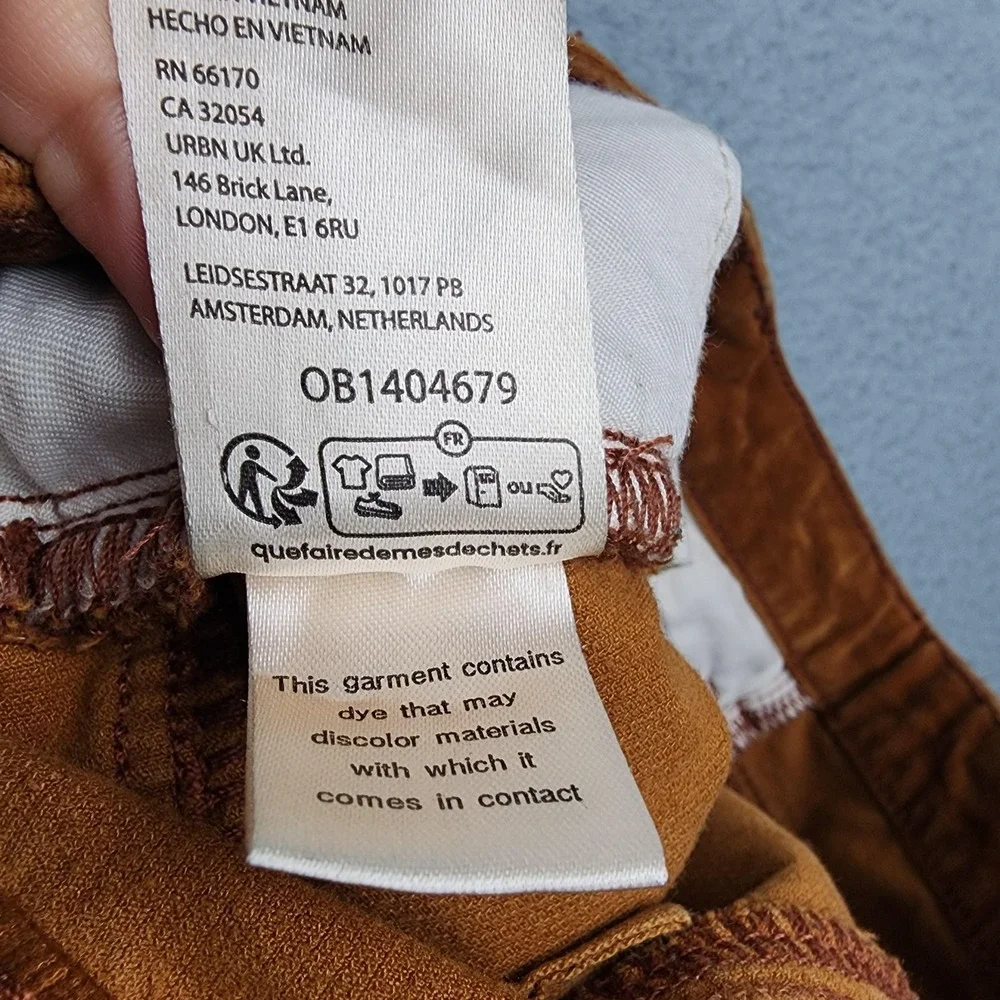 Pilcro Pants Womens 25 Brown Corduroy Skinny Ankle Stretch Casual 5 Pocket Chino